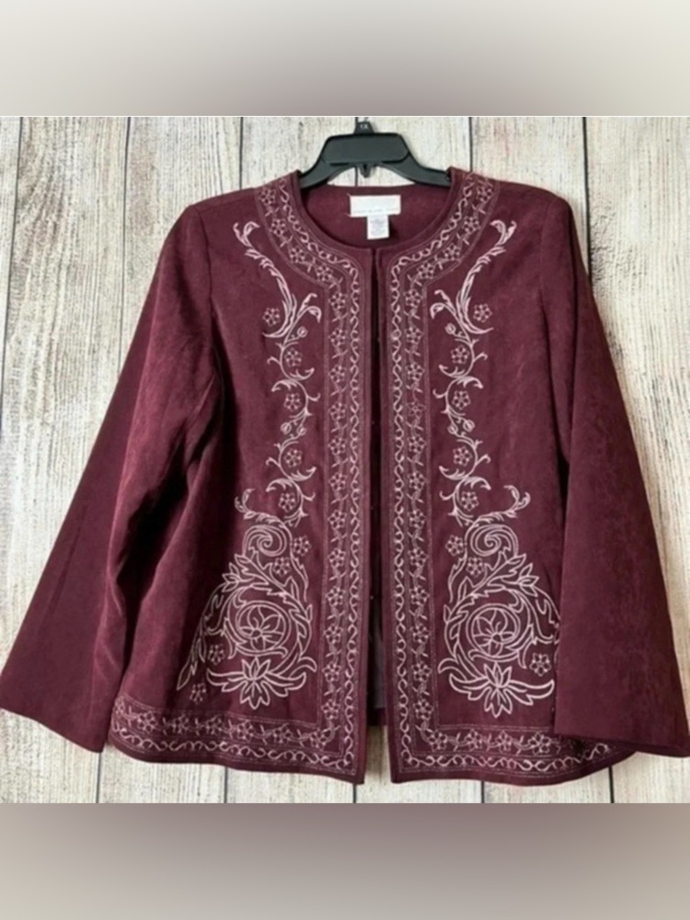 Susan Graver embroidered jacket